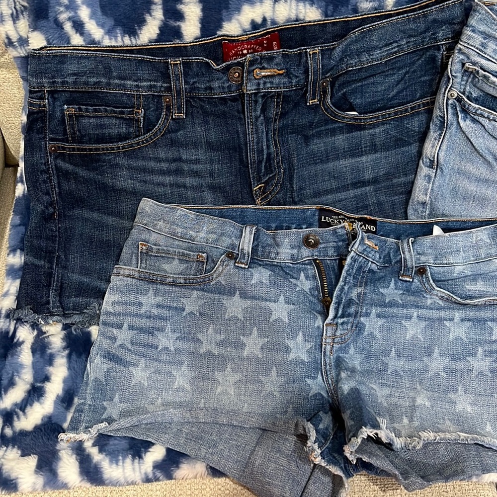 THREE PAIRS OF LUCKY 🍀 BRAND SHORTS